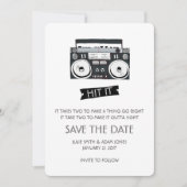 Boom Box Wedding - Save the Date (Vorderseite)