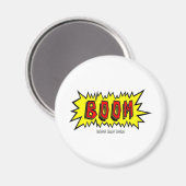 Boom Cartoon Blurb Magnet (Vorderseite/Rückseite)