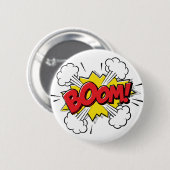 Boom Cartoon-Design Button (Vorne & Hinten)