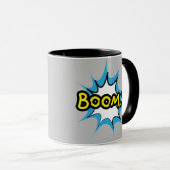 Boom Comic Book Design Tasse (VorderseiteRechts)