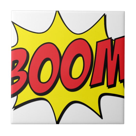 Boom-Comic Fliese (Vorderseite)