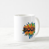 Boom Comic Pop Art Explosion Kaffeetasse (VorderseiteRechts)