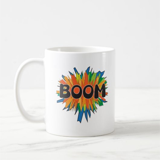 Boom Comic Pop Art Explosion Kaffeetasse (Links)