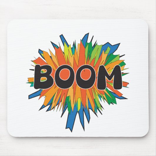 Boom Comic Pop Art Explosion Mauspad (Vorne)