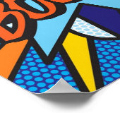 BOOM Comic Pop Kunst, Dichtung und Musik Poster (Ecke)