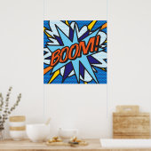 BOOM Comic Pop Kunst, Dichtung und Musik Poster (Küche)