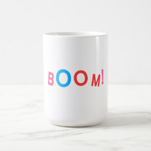 BOOM! Comic-Typografie Kaffeetasse