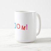 BOOM! Comic-Typografie Kaffeetasse (VorderseiteRechts)