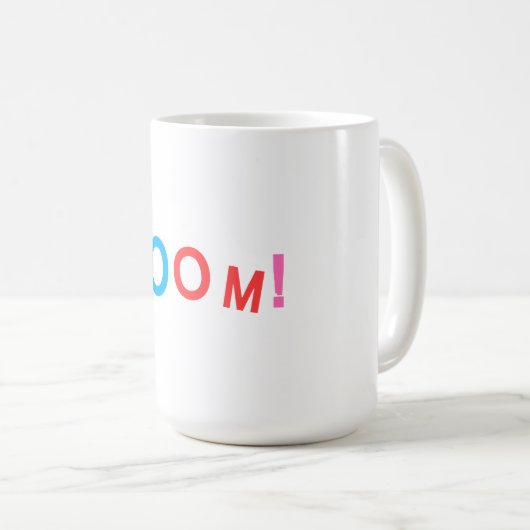 BOOM! Comic Typography Kaffeetasse (VorderseiteRechts)