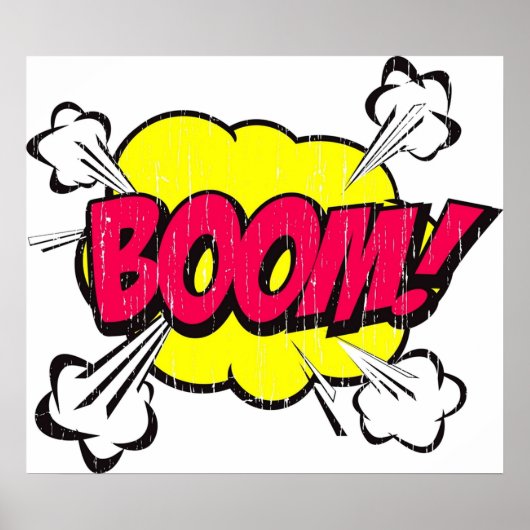 Boom Comic Word Poster (Vorne)