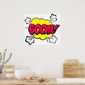 Boom Comic Word Poster (Küche)