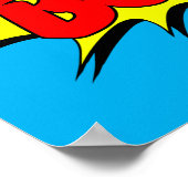 Boom - Comic Zeichen / Poster (Ecke)
