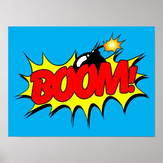 Boom - Comic Zeichen / Poster (Vorne)