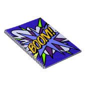 BOOM Cool Fun Retro Comic Book Notizblock (Rechte Seite)