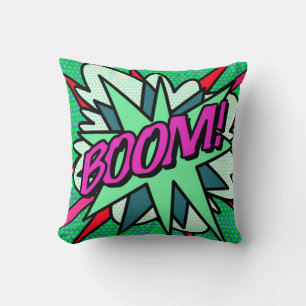 BOOM Coole lustige moderne Comic-Book Kissen