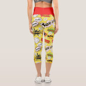 Boom, Crash und Splash Capri Leggings (Rückseite)