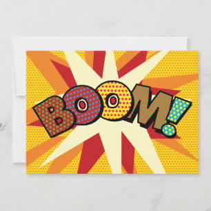 BOOM Deine Message Speech Bubble Fun Retro Ankündigung