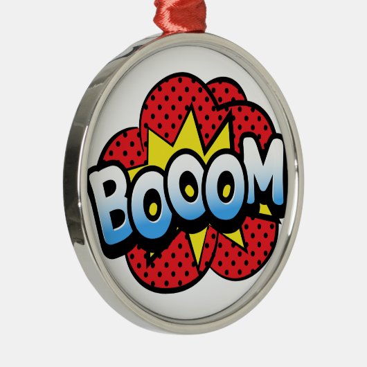 Boom-Dynamit Silbernes Ornament (Rechts)