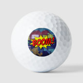 Boom! Entfesseln Sie Ihren Schwung mit feinem Comi Golfball (Vorderseite)