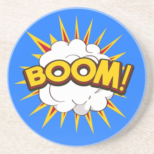 Boom! Explosion des Cartoon Getränkeuntersetzer (Vorne)