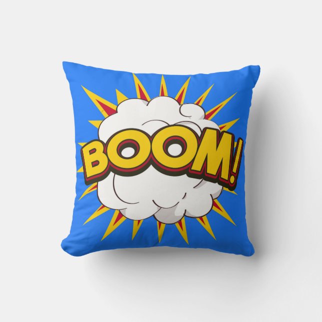 Boom! Explosion des Cartoon Kissen (Vorderseite)