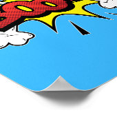 Boom! Explosive Pop Art Comic Blast Poster (Ecke)