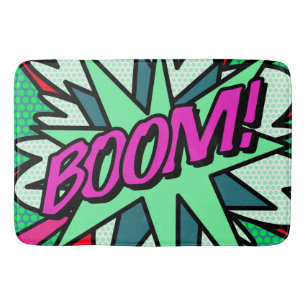 BOOM Fun Cool Modernes Comic Buch Badematte