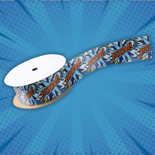 BOOM Fun Modernes Cooles Comic Pop Kunst Satinband