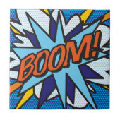BOOM Fun Retro Comic Buch Pop Fliese (Vorderseite)