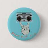 Boom für wirklichen Knopf Button (Vorderseite)