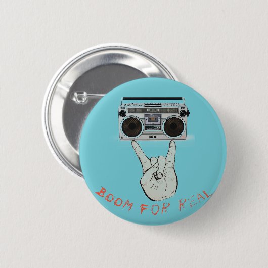 Boom für wirklichen Knopf Button (Vorne & Hinten)