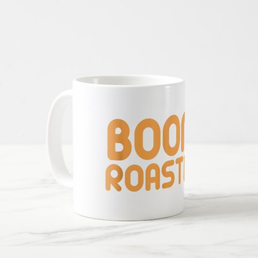 Boom. geröstet. Der wesentliche T - Shirt des Amte Kaffeetasse (Vorderseite Links)