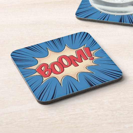 Boom! Getränkeuntersetzer (Linke Seite)