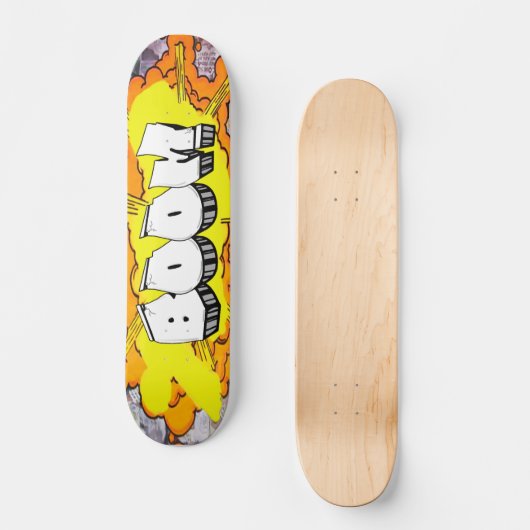 Boom Graffiti Custom Personalisiert Cool Skateboar Skateboard (Vorderseite)