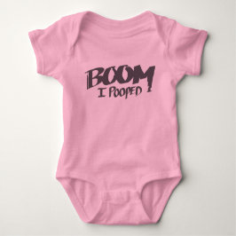 Boom I gekackt - Baby-Shirt Baby Strampler