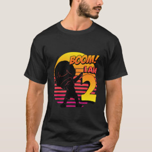 Boom I m 2 Birthday Boy 2. Geburtstag Party T-Shirt