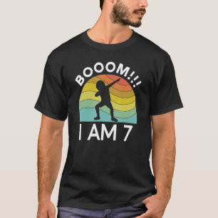 Boom I m 7 Geburtstag Jahr Alter 7. Party Dabbing T-Shirt