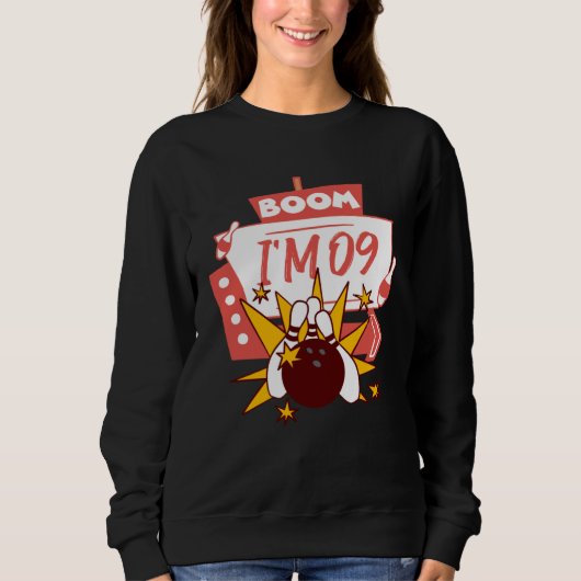 Boom ich bin 09 sweatshirt (Vorderseite)
