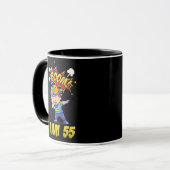 Boom ich bin FÜNFUNDfünfzig Dabbing Kind Lustiger Tasse (Vorderseite Links)