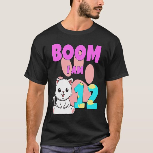 Boom Im 12 Katze 1 T-Shirt (Vorderseite)
