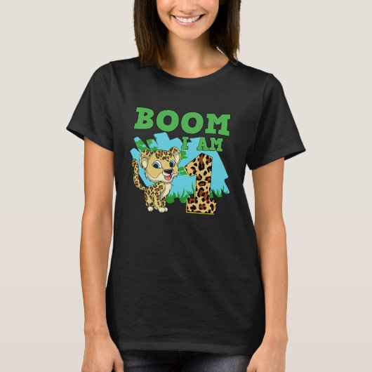 Boom Im 1 Leopard T-Shirt (Vorderseite)