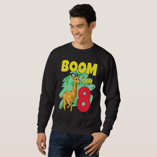 Boom Im 8 Giraffe Sweatshirt (Vorne ganz)