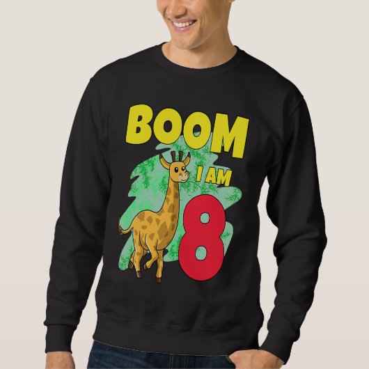 Boom Im 8 Giraffe Sweatshirt (Vorderseite)