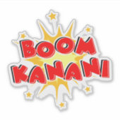 Boom kanani aufkleber (Vorderseite)