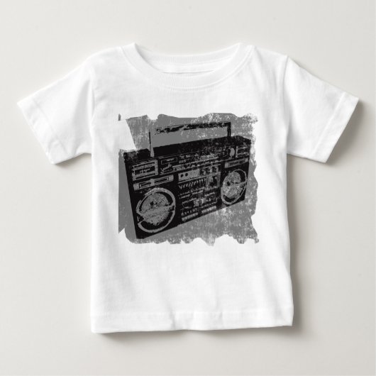 BOOM-KARTE DER 80ER JAHRE COOLER RETRO BABY T-SHIRT (Vorderseite)