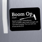 Boom Op Definition - Crew 3 x 4" Flex Magnet