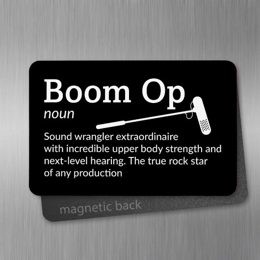 Boom Op Definition - Crew 4" x 6" Flex Magnet