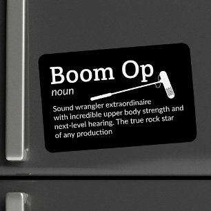 Boom Op Definition - Crew 4" x 6" Flex Magnet