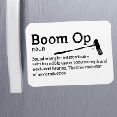 Boom Op Definition - Set Life 3" x 4" Flex Magnet