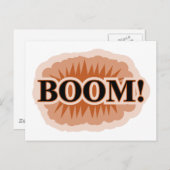 Boom Postkarte (Vorne/Hinten)